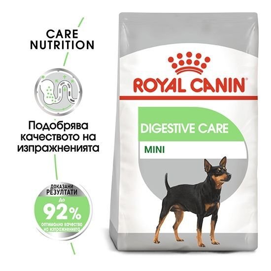 ROYAL CANIN MINI DIGEST CARE КУЧЕТА С ЧУВСТВИТЕЛНА ХРАНОСМИЛАТЕЛНА СИСТЕМА