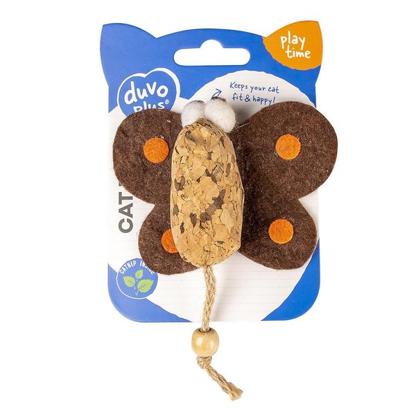 DUVO ИГРАЧКА ЗА КОТКА КОРКОВА ПЕПЕРУДА 10Х12Х3 СМ DUVO ИГРАЧКА ЗА КОТКА КОРКОВА ПЕПЕРУДА 10Х12Х3 СМ