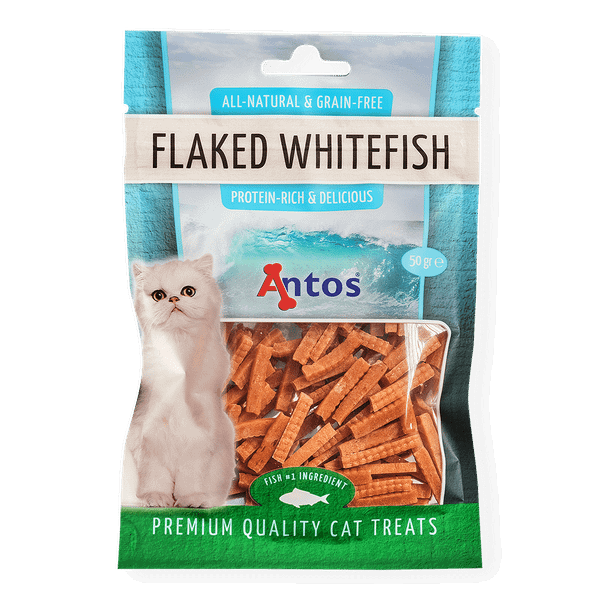 Antos Flaked Whitefish парченца от бяла риба 50 гр