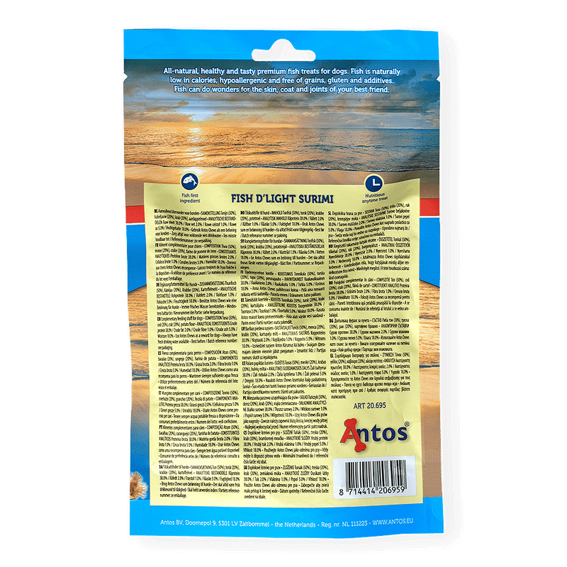 Antos Fish Delight Surimi сурими от риба тон, треска и раци 100 гр
