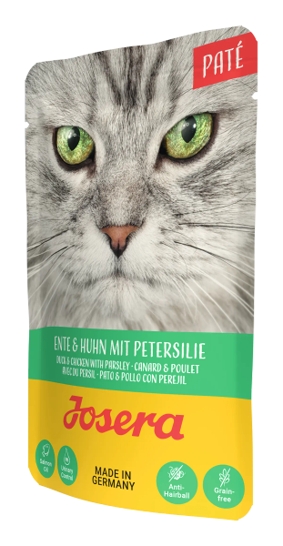 Josera Cat Pouch Duck, Chicken and Parsley пауч с патица, пиле и магданоз за израснали котки 85 гр Josera Cat Pouch Duck, Chicken and Parsley пауч с патица, пиле и магданоз за израснали котки 85 гр