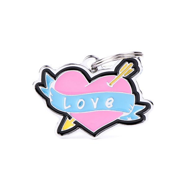 My Family Charms медальон сърце с надпис "Love" My Family Charms медальон сърце с надпис "Love"
