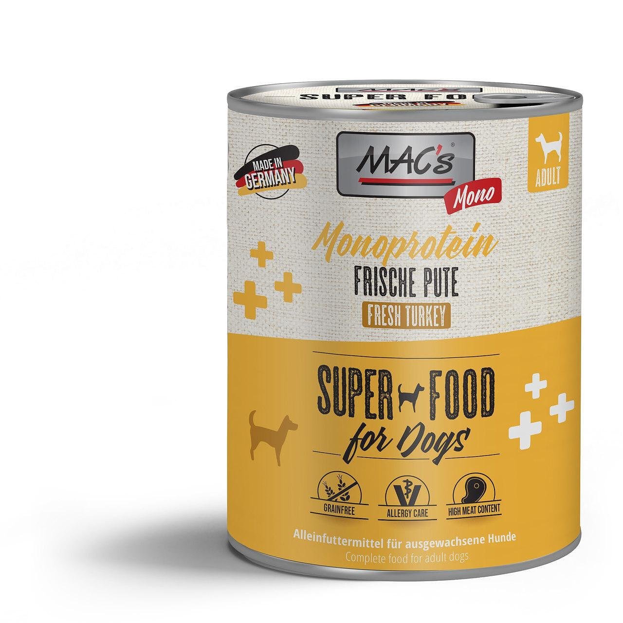Mac's Dog Monoprotein консерва с пуешко и сладки картофи за ...